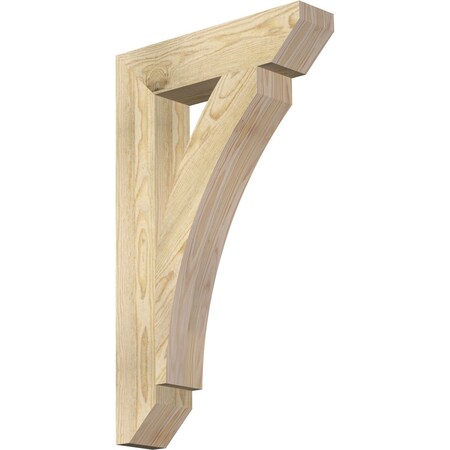 Ekena Millwork Thorton Slat Rough Sawn Bracket, Douglas Fir, 4"W x 18"D x 30"H BKT04X18X30THR06RDF